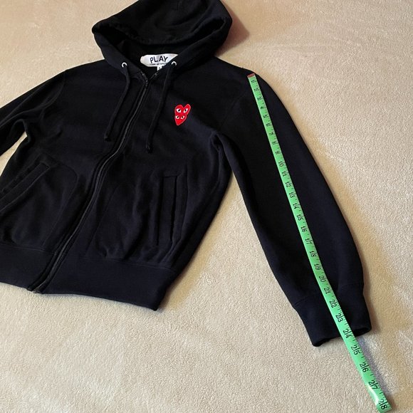 COMME DES GARCONS PLAY Double Heart Zip Hoodie - Picture 10 of 10